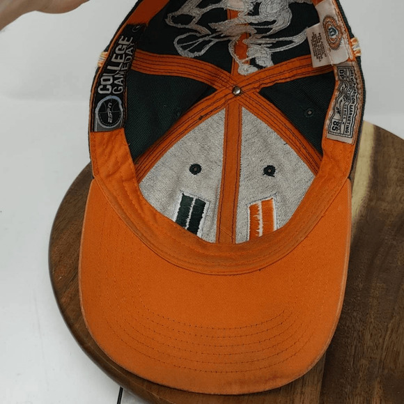 Vintage Drew Pearson NCAA Miami Hurricanes Snapback Hat Cap-Big Logo- One Size - Picture 5 of 8